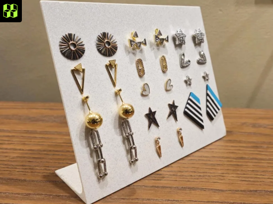 Earring Holder1 — 3D printed by Moon Studio 3D